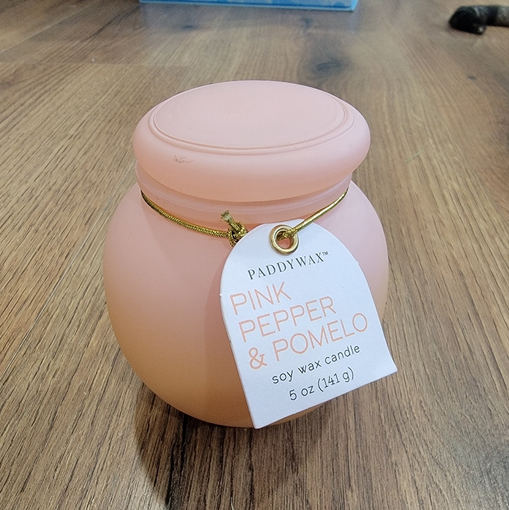 Paddywax Ombre Orb Soy Wax Candle in Pink Pepper & Pomelo 5 oz